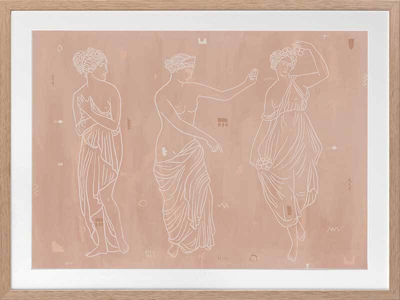 Sorority Sisters Light Framed Art Print