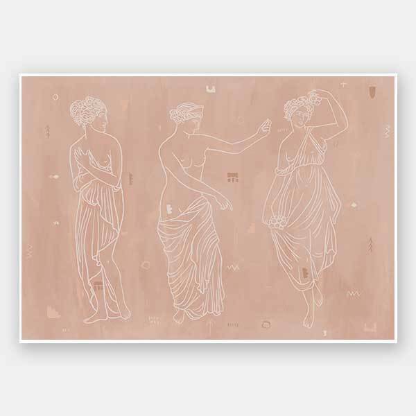 Sorority Sisters Light Unframed Art Print