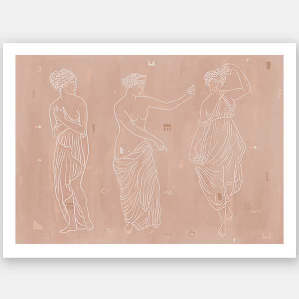 Sorority Sisters Light Unframed Art Print
