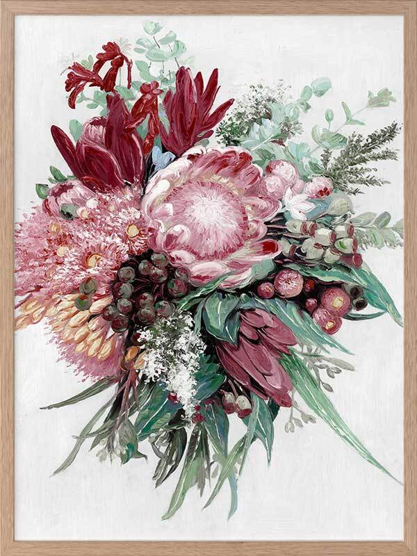 Native Bouquet Framed Art Print