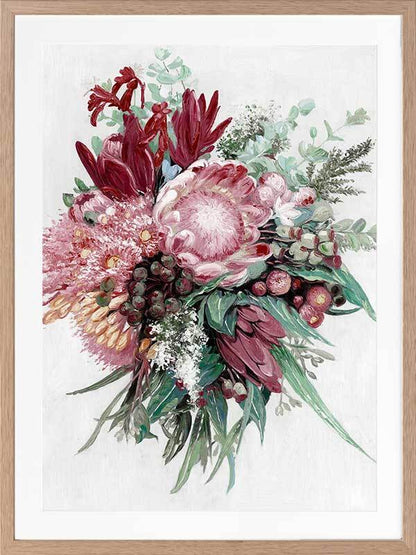 Native Bouquet Framed Art Print