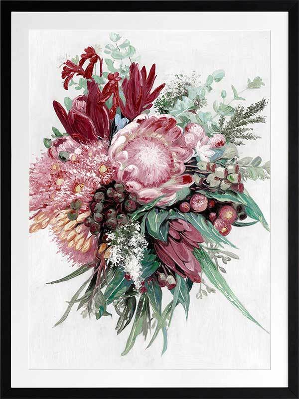 Native Bouquet Framed Art Print