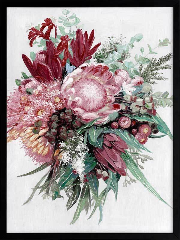 Native Bouquet Framed Art Print