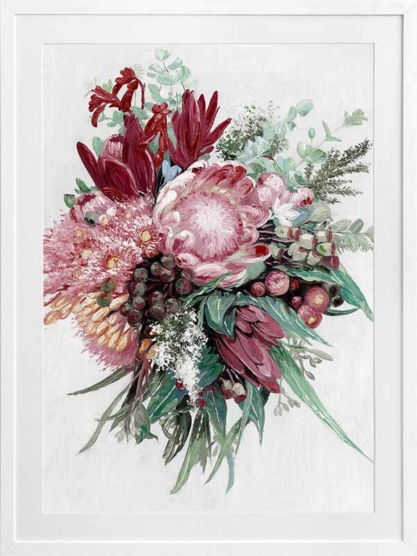 Native Bouquet Framed Art Print