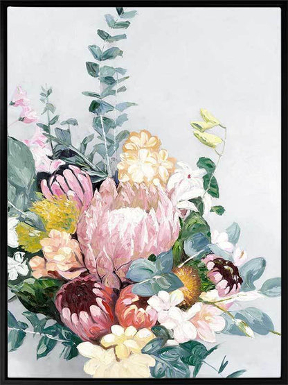 Pastel Blooms Canvas Art Print