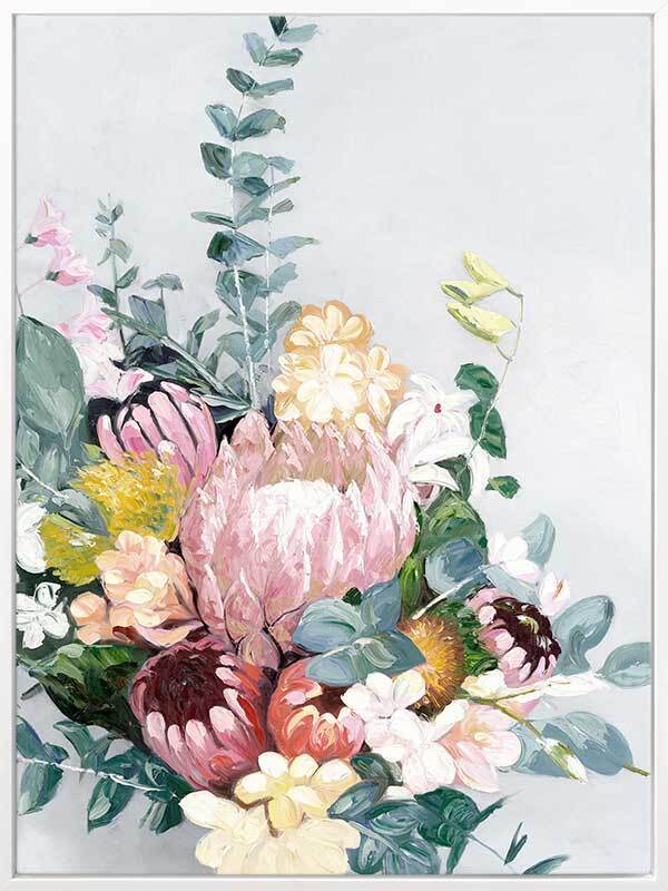 Pastel Blooms Canvas Art Print