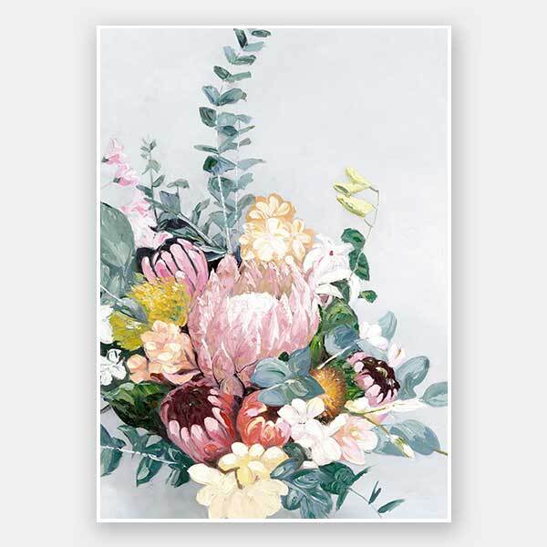 Pastel Blooms Unframed Art Print