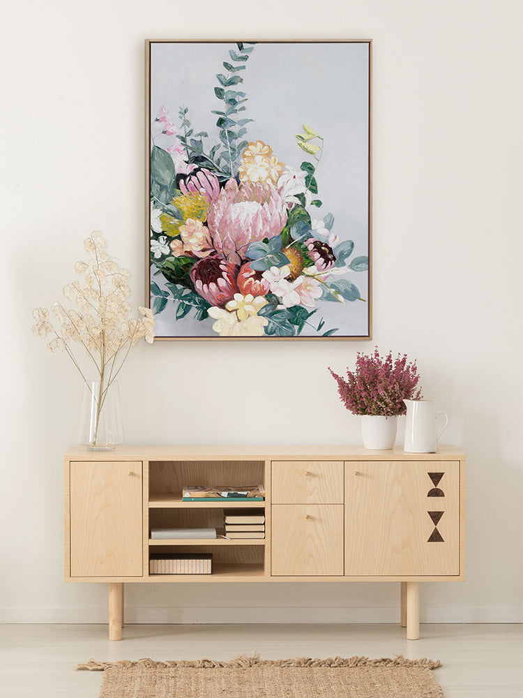 Pastel Blooms Canvas Art Print | Lifestyle