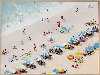 Sunbathers Canvas Art Print