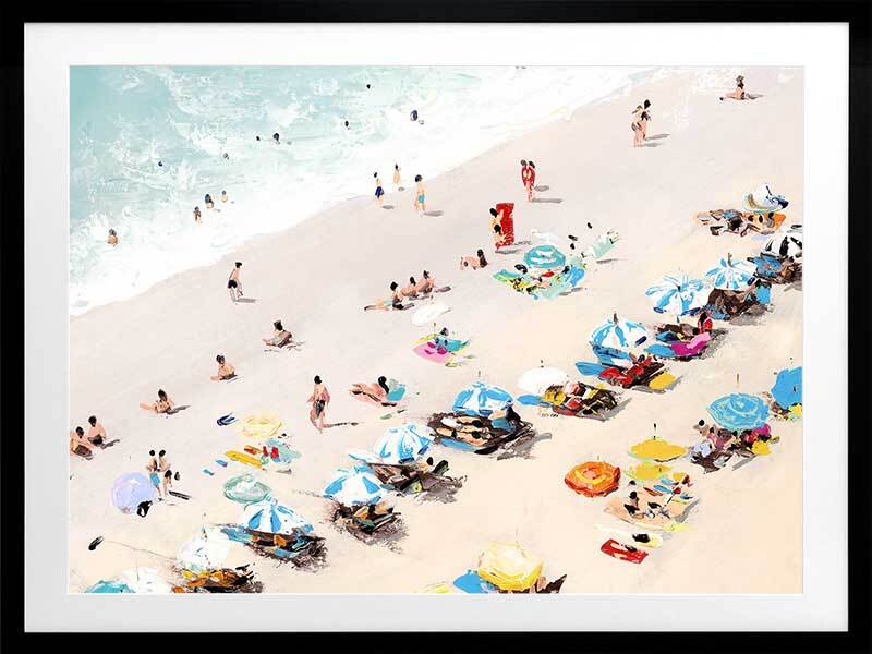 Sunbathers Framed Art Print