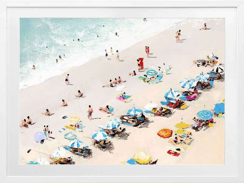 Sunbathers Framed Art Print