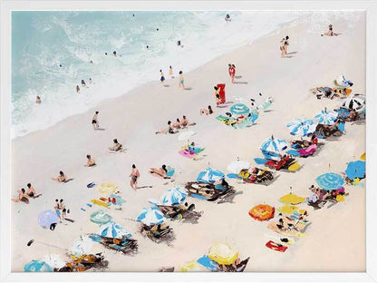 Sunbathers Framed Art Print