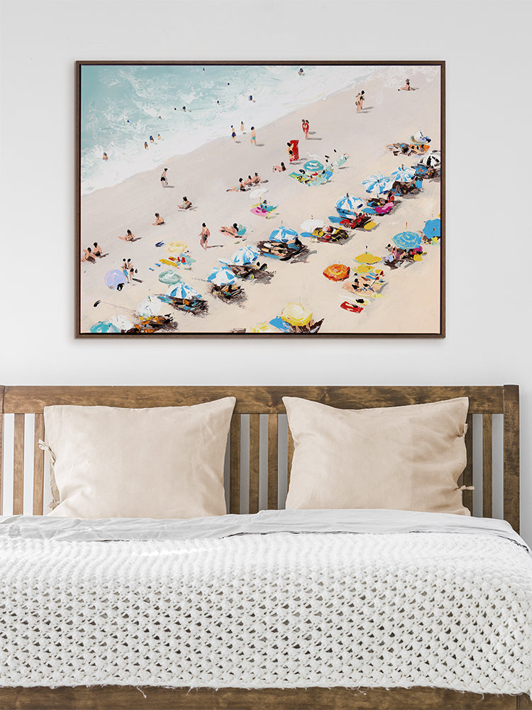 Sunbathers Canvas Art Print