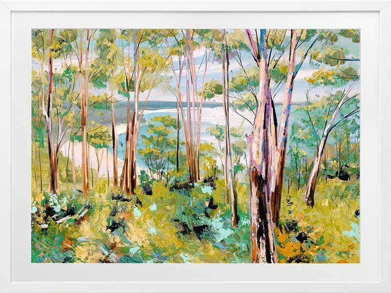 Through the Trees Framed Art Print