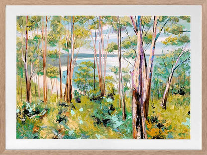 Through the Trees Framed Art Print