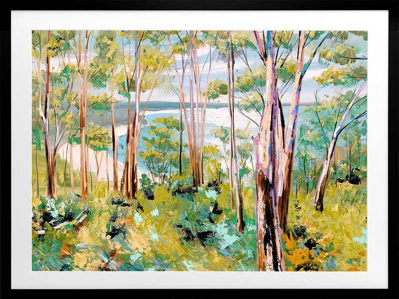 Through the Trees Framed Art Print