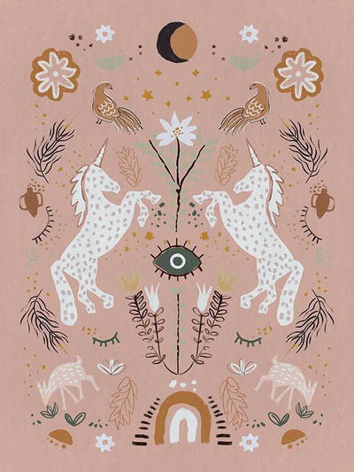 Unicorn Dreaming Canvas Art Print