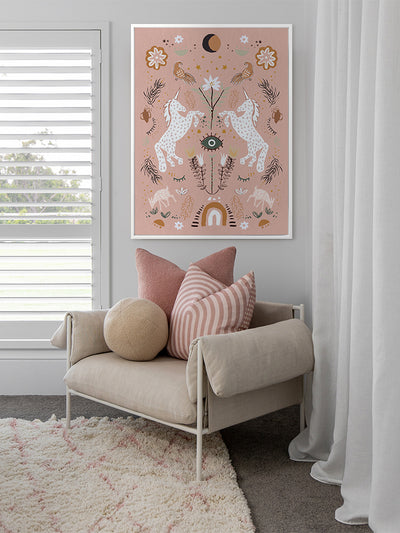 Unicorn Dreaming Canvas Art Print | Lifestyle