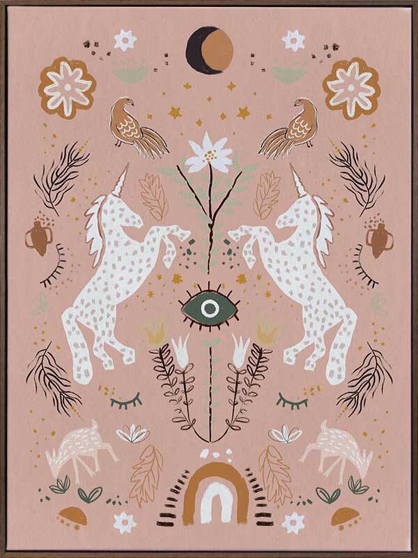 Unicorn Dreaming Canvas Art Print