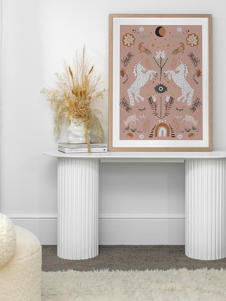 Unicorn Dreaming Framed Art Print | Lifestyle