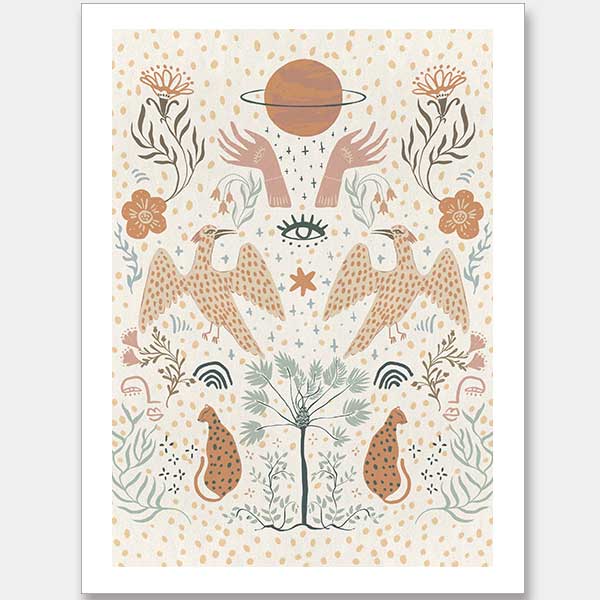 Cosmic Creatures Unframed Art Print