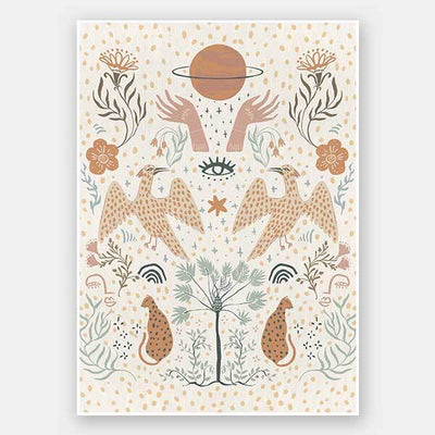 Cosmic Creatures Unframed Art Print