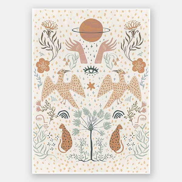 Cosmic Creatures Unframed Art Print