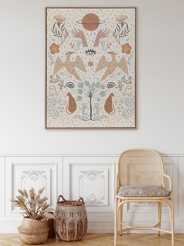 Cosmic Creatures Canvas Art Print | Lifestyle