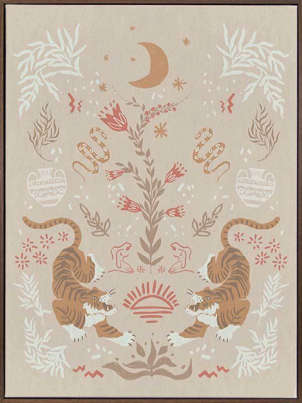 Tapestry Tigress Canvas Art Print