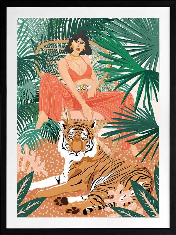 Easy Tiger Framed Art Print