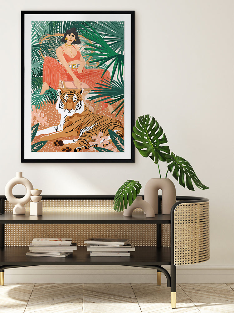 Easy Tiger Framed Art Print