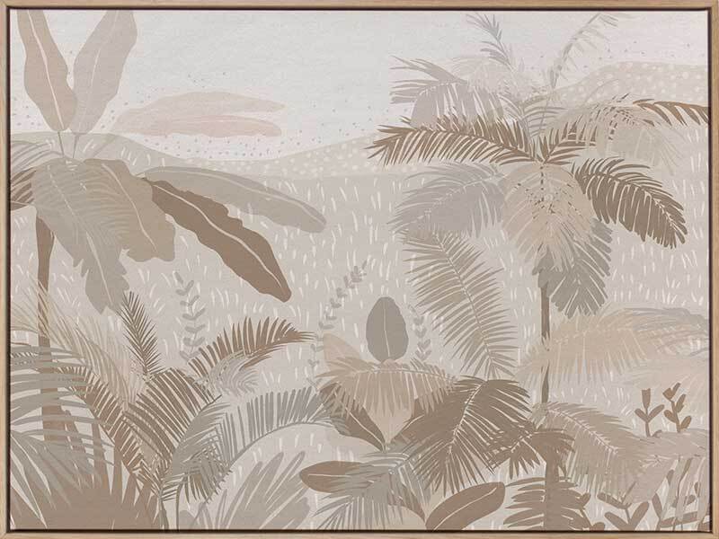 Neutral Tropics Canvas Art Print