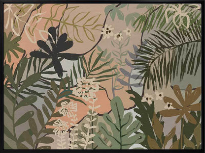 Jungle Florals Canvas Art Print