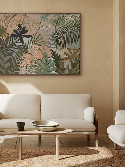 Jungle Florals Canvas Art Print | Lifestyle