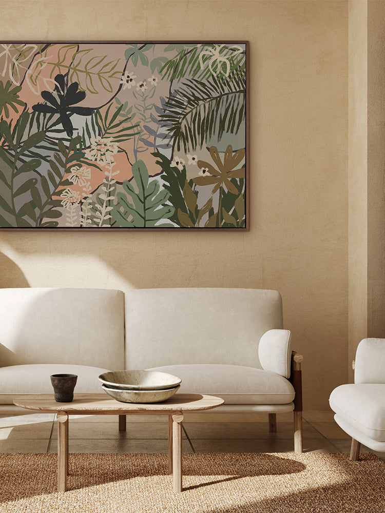 Jungle Florals Canvas Art Print | Lifestyle