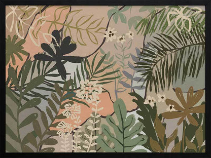 Jungle Florals Framed Art Print