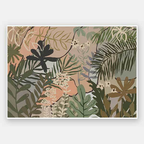 Jungle Florals Unframed Art Print