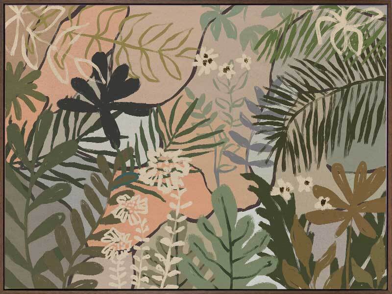 Jungle Florals Canvas Art Print