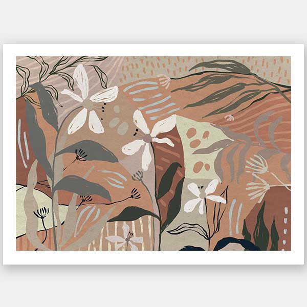 Patchwork Posies Unframed Art Print