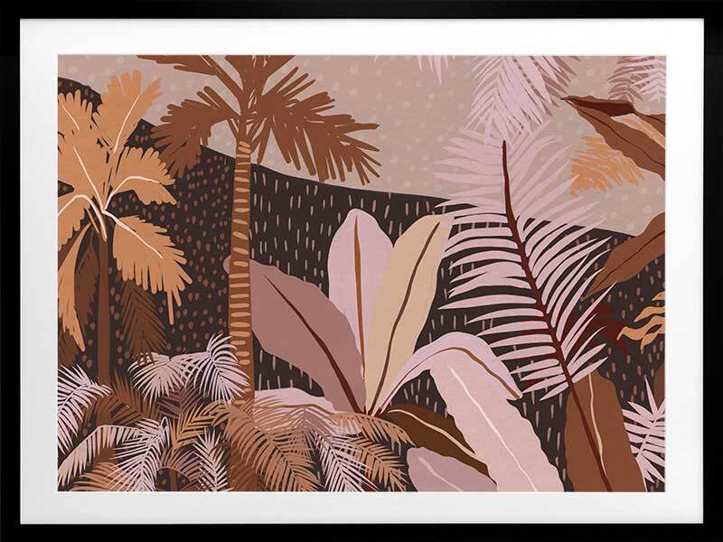 Dark Tropics Framed Art Print