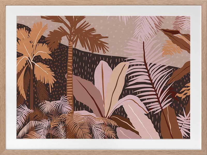 Dark Tropics Framed Art Print