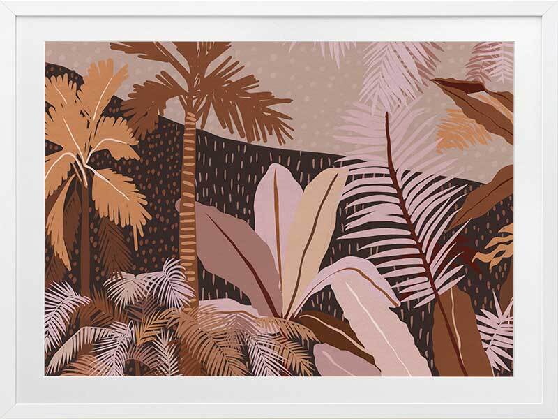 Dark Tropics Framed Art Print