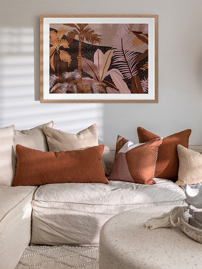 Dark Tropics Framed Art Print | Lifestyle