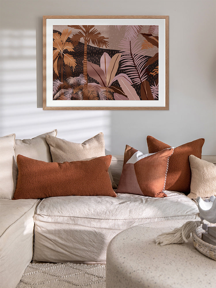 Dark Tropics Framed Art Print | Lifestyle
