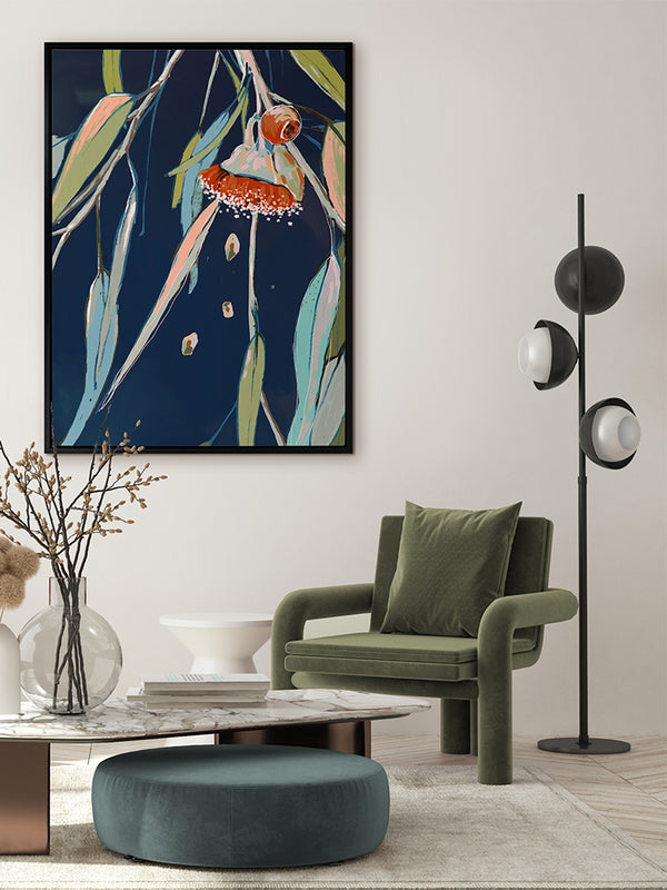 Coral Flowering Gum Canvas Art Print | Lifestyle