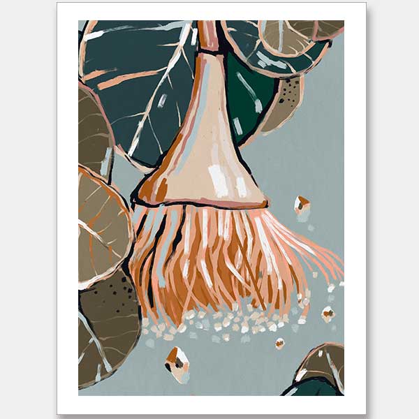 Dusty Flowering Gum I Unframed Art Print