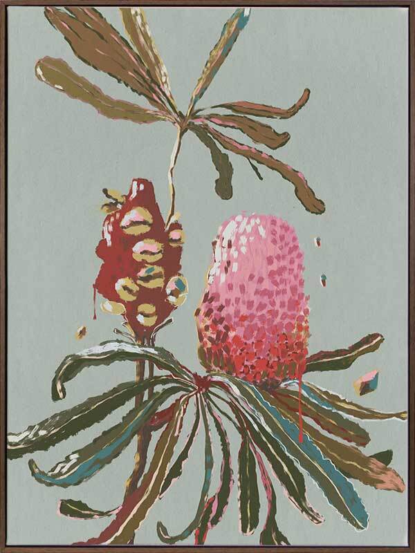 Sage Banksia Canvas Art Print