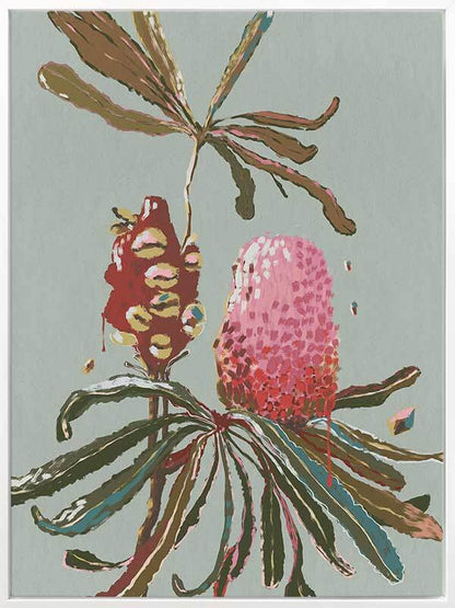 Sage Banksia Canvas Art Print