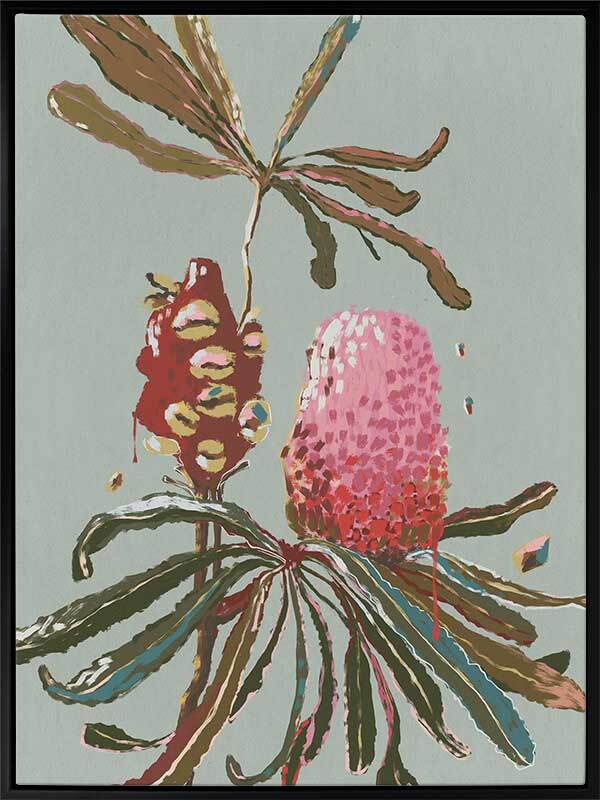 Sage Banksia Canvas Art Print