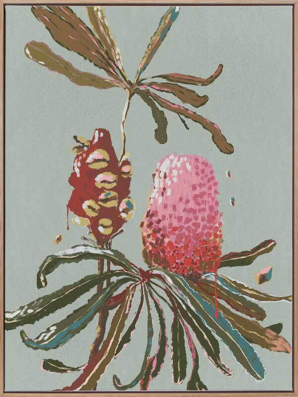 Sage Banksia Canvas Art Print